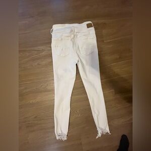 American Eagle Outfitters Women's Off-White Skinny Jeans